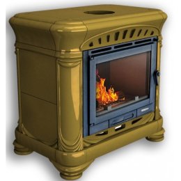 Каминная облицовка КимрПечь Модерн центральная Олива